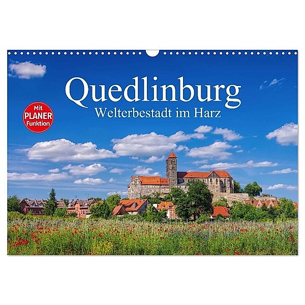 Quedlinburg - Welterbestadt im Harz (Wandkalender 2024 DIN A3 quer), CALVENDO Monatskalender, LianeM