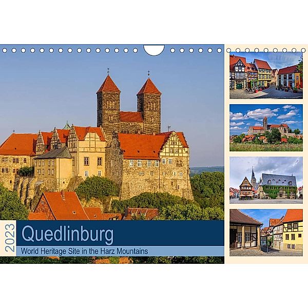 Quedlinburg - World Heritage Site in the Harz Mountains (Wall Calendar 2023 DIN A4 Landscape), LianeM