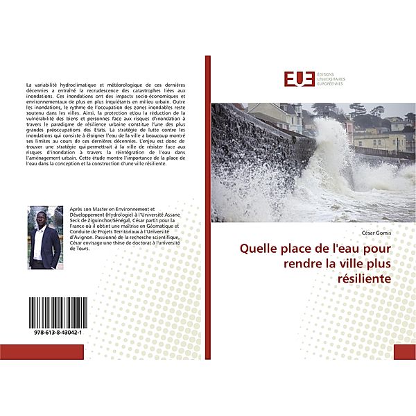 Quelle place de l'eau pour rendre la ville plus résiliente, César Gomis