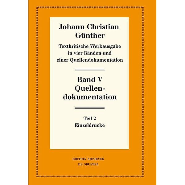 Quellendokumentation / Neudrucke deutscher Literaturwerke. N. F. Bd.86