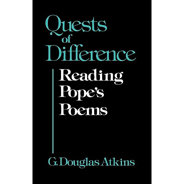 Quests of Difference, George Douglas Atkins