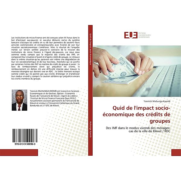 Quid de l'impact socio-économique des crédits de groupes, Yannick Muhunga Kyomb