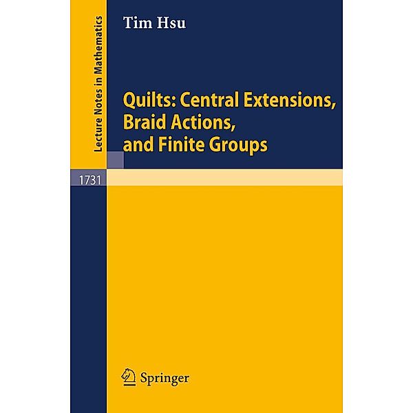 Quilts: Central Extensions, Braid Actions, and Finite Groups, Tim Hsu