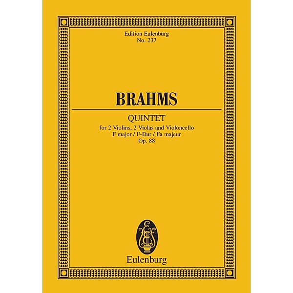 Quintet F major, Johannes Brahms
