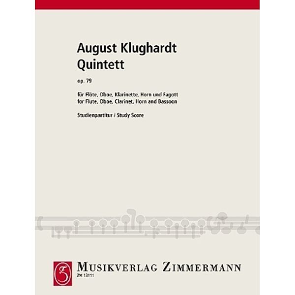 Quintett op. 79, Flöte, Oboe, Klarinette, Horn und Fagott, Studienpartitur