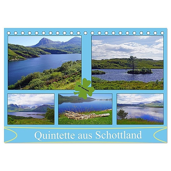 Quintette aus Schottland - AT Version (Tischkalender 2024 DIN A5 quer), CALVENDO Monatskalender, Babett Paul - Babett's Bildergalerie