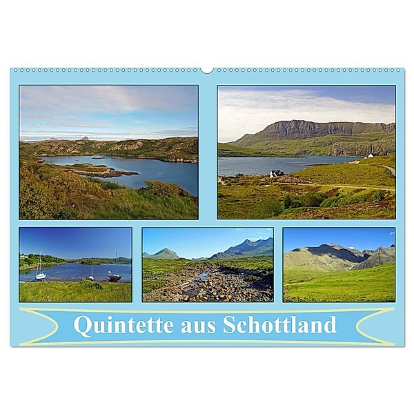 Quintette aus Schottland (Wandkalender 2024 DIN A2 quer), CALVENDO Monatskalender, Babett Paul - Babett's Bildergalerie