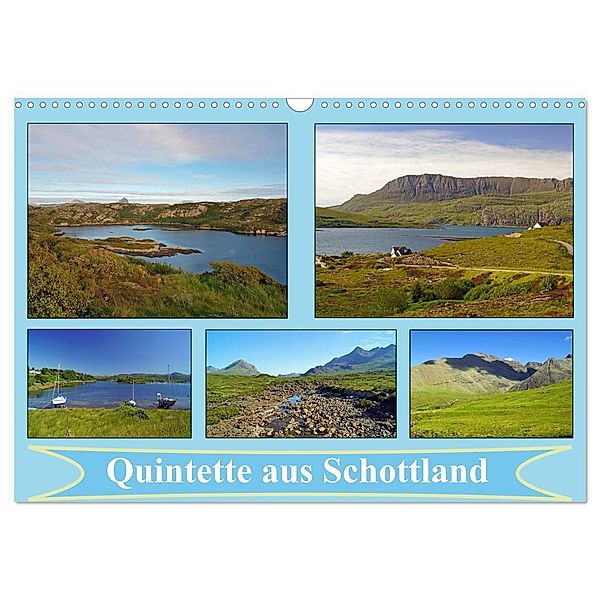 Quintette aus Schottland (Wandkalender 2024 DIN A3 quer), CALVENDO Monatskalender, Babett Paul - Babett's Bildergalerie