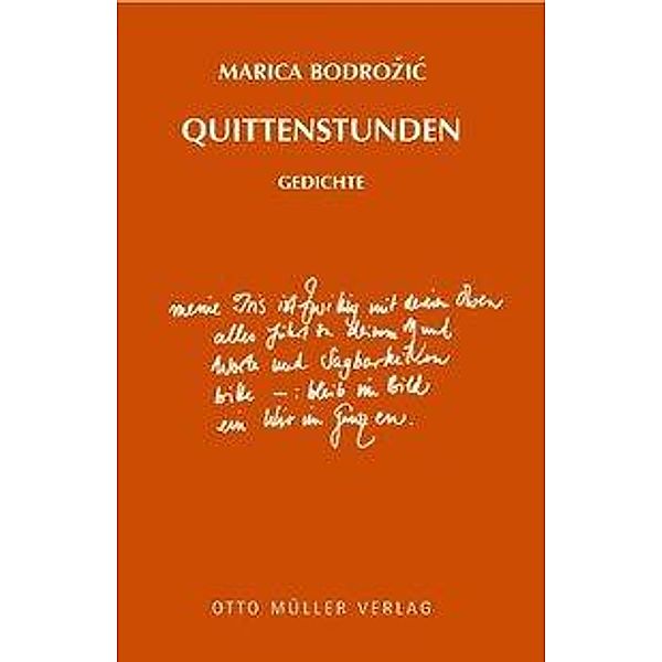 Quittenstunden, Marica Bodrozic