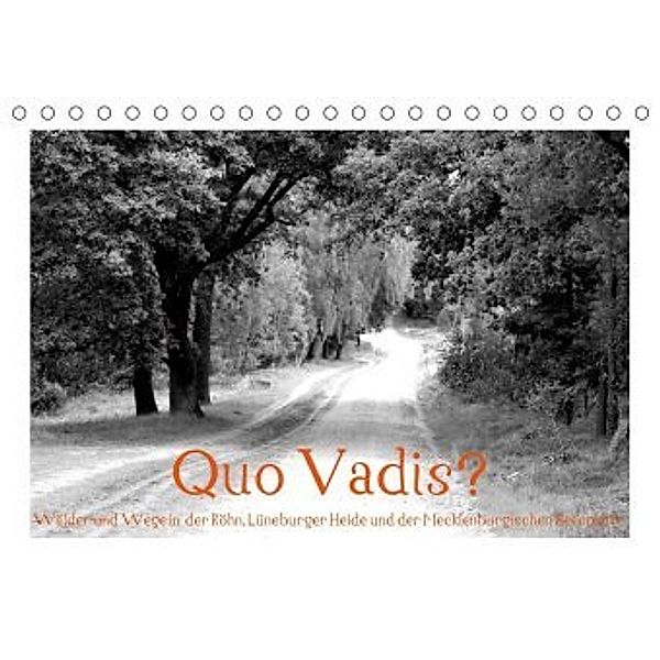 Quo Vadis? Wälder und Wege in der Röhn, Lüneburger Heide und der Mecklenburgischen Seenplatte (Tischkalender 2020 DIN A5