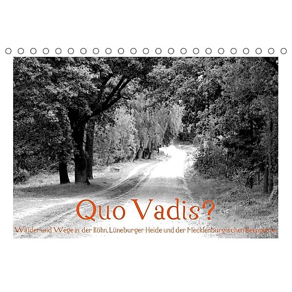 Quo Vadis? Wälder und Wege in der Röhn, Lüneburger Heide und der Mecklenburgischen Seenplatte (Tischkalender 2023 DIN A5, Fotokullt