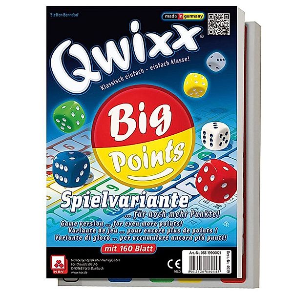 Nürnberger-Spielkarten-Verlag Qwixx - Big Points - Zusatzblöcke (2er)