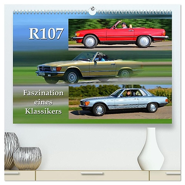 R107 Faszination eines Klassikers (hochwertiger Premium Wandkalender 2024 DIN A2 quer), Kunstdruck in Hochglanz, Ingo Laue