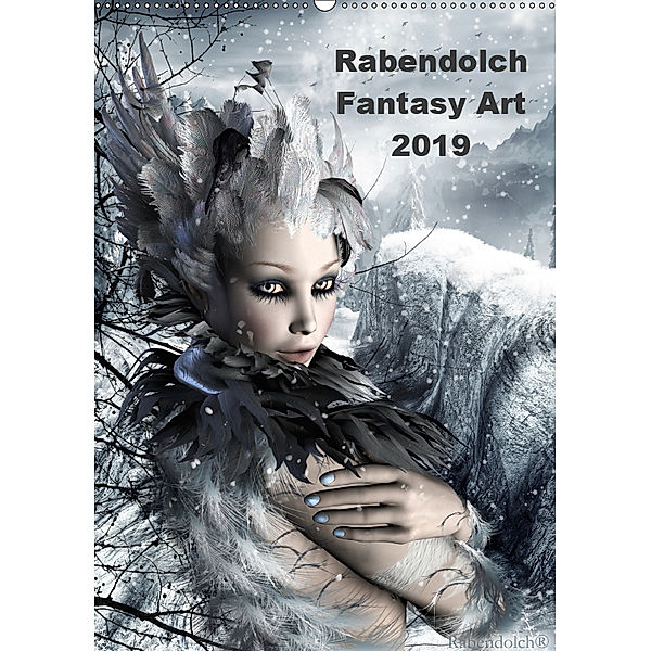 Rabendolch Fantasy Art / 2019 (Wandkalender 2019 DIN A2 hoch), Rabendolch