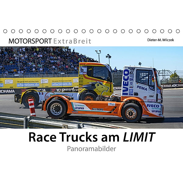 Race Trucks am LIMIT Panoramabilder (Tischkalender 2019 DIN A5 quer), Dieter-M. Wilczek, Michael Schweinle