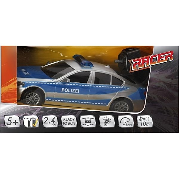 Racer R/C Polizeiwagen mit Licht, 2.4GHZ