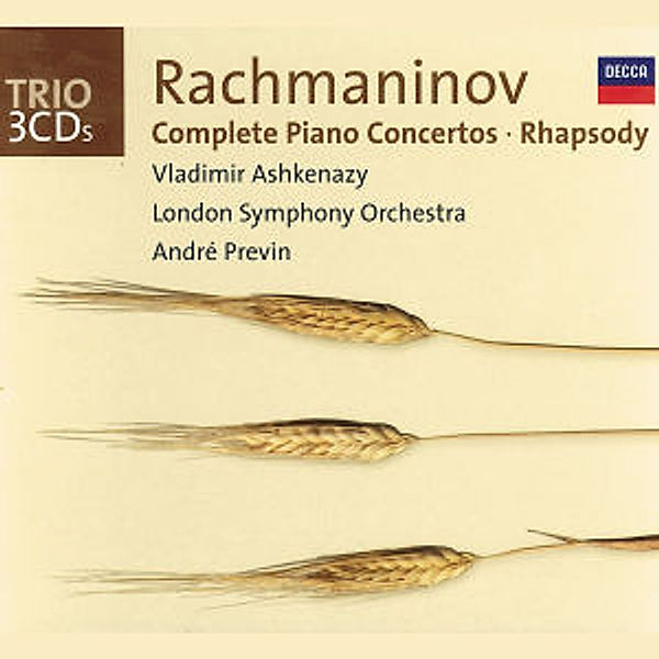 Rachmaninov: Complete Piano Concertos/Rhapsody on a Theme of Paganini, Vladimir Ashkenazy, andre Previn, Lso