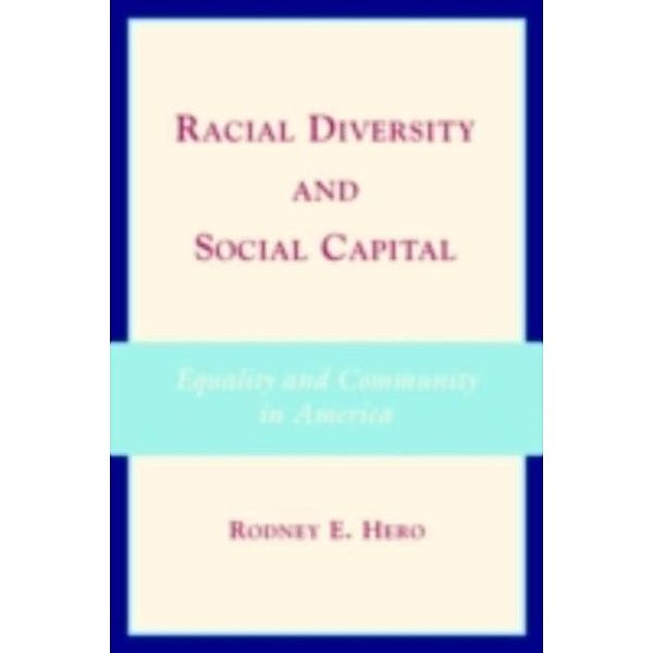 Racial Diversity and Social Capital, Rodney E. Hero