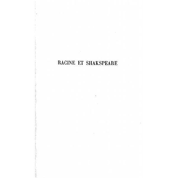 Racine et Shakspeare / Hors-collection, Stendhal