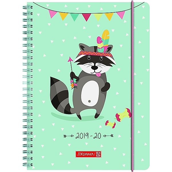 Racoon, Schülerkalender/Wochenkalender 2019/2020, A5