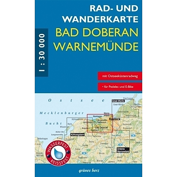 Rad- und Wanderkarte Bad Doberan, Warnemünde