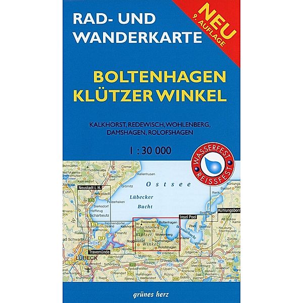 Rad- und Wanderkarte Boltenhagen, Klützer Winkel