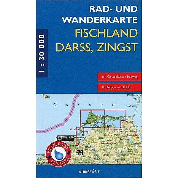 Rad- und Wanderkarte Fischland, Darss, Zingst