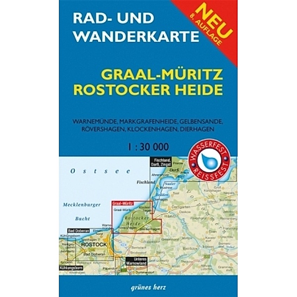Rad- und Wanderkarte Graal-Müritz, Rostocker Heide