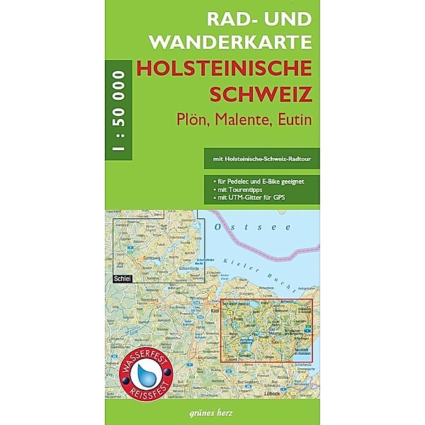 Rad- und Wanderkarte Holsteinische Schweiz