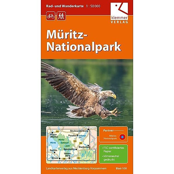 Rad- und Wanderkarte Müritz-Nationalpark 1:50.000