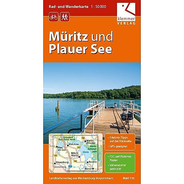 Rad- und Wanderkarte Müritz und Plauer See, Christian Kuhlmann, Thomas Wachter, Klaus Klemmer