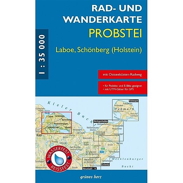 Rad- und Wanderkarte Probstei, Laboe, Schönberg (Holstein)