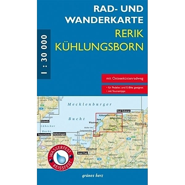 Rad- und Wanderkarte Rerik/Kühlungsborn