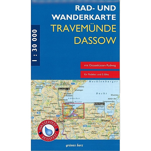Rad- und Wanderkarte Travemünde - Dassow