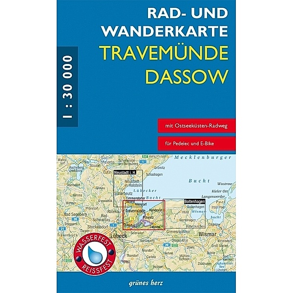 Rad- und Wanderkarte Travemünde - Dassow