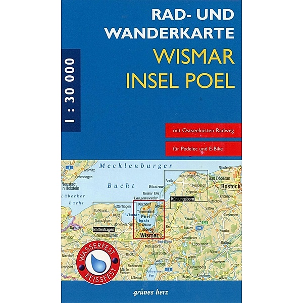 Rad- und Wanderkarte Wismar, Insel Poel