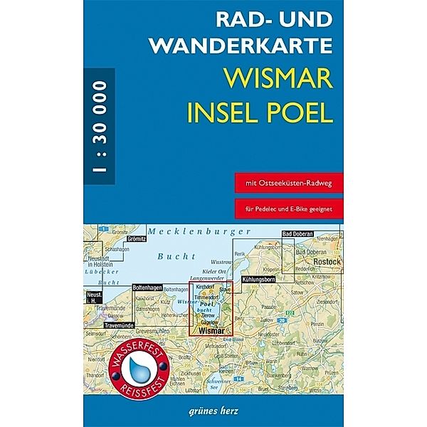 Rad- und Wanderkarte Wismar, Insel Poel