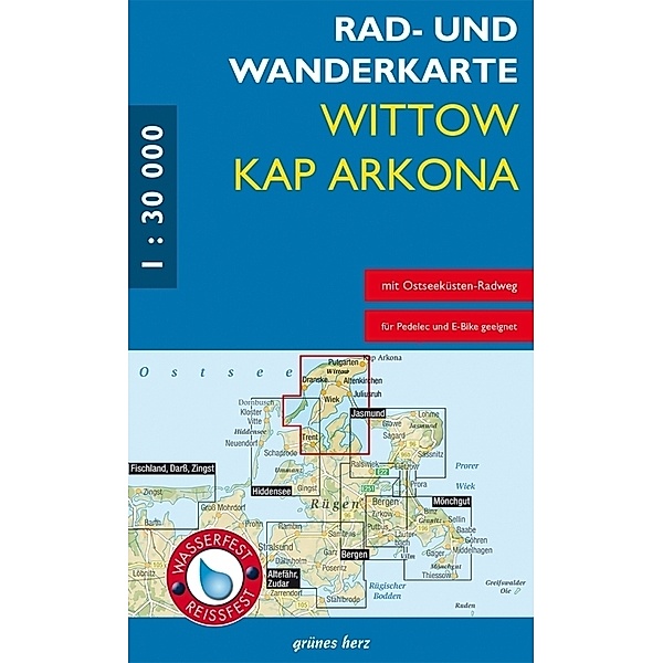 Rad- und Wanderkarte Wittow, Kap Arkona