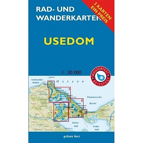 Rad- und Wanderkarten-Set: Usedom; .