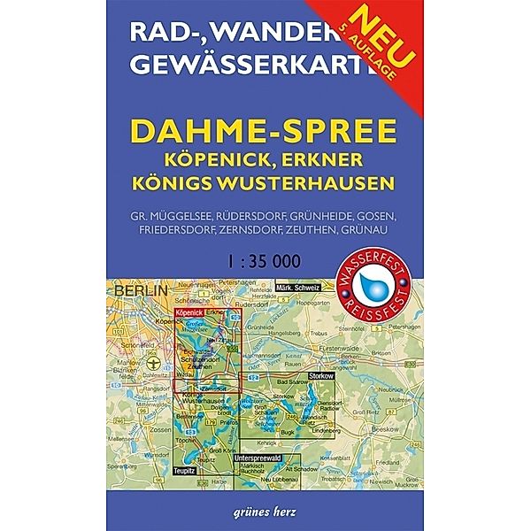 Rad-, Wander- & Gewässerkarte Dahme-Spree