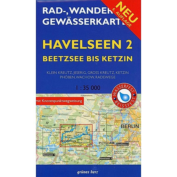 Rad-, Wander- & Gewässerkarte Havelseen. Bl.2