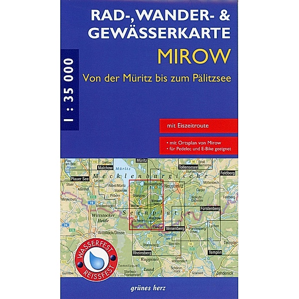 Rad-, Wander- & Gewässerkarte Mirow