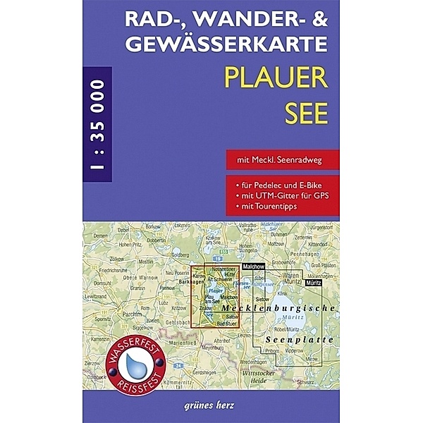 Rad-, Wander- & Gewässerkarte / Rad-, Wander- und Gewässerkarte Plauer See