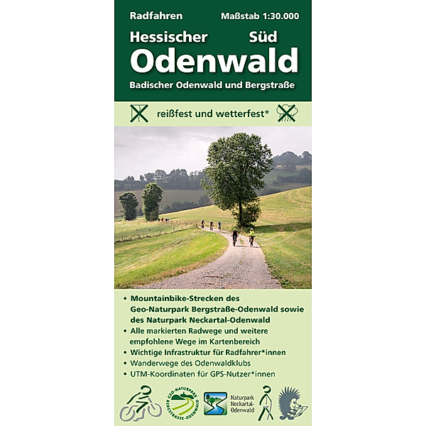 Radfahren, Hessischer Odenwald Süd / Badischer Odenwald und Bergstraße, m. 1 Buch, Michael Messer