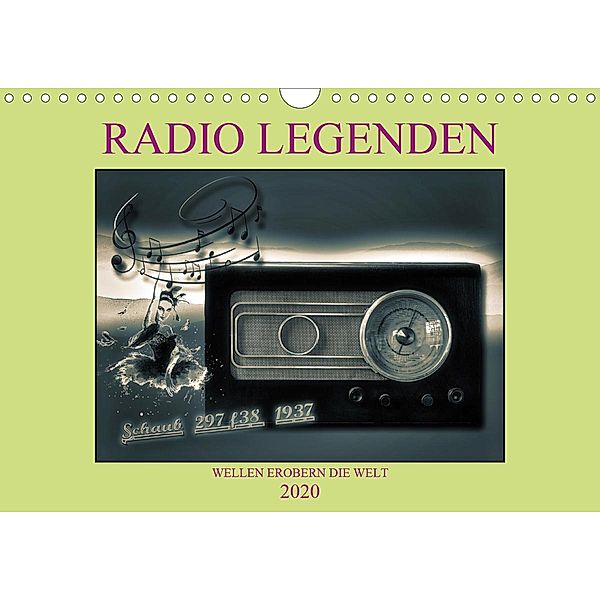 RADIO LEGENDEN (Wandkalender 2020 DIN A4 quer), W. W. Voßen Herzog von Laar am Rhein, Wilfried W. Voßen Herzog von Laar am Rhein