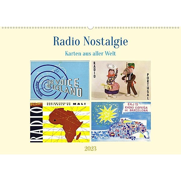 Radio Nostalgie    Karten aus aller Welt (Wandkalender 2023 DIN A2 quer), Henning von Löwis of Menar, Henning von Löwis of Menar