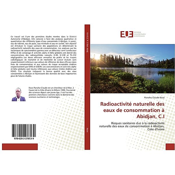 Radioactivité naturelle des eaux de consommation à Abidjan, C.I, Ponaho Claude Kezo