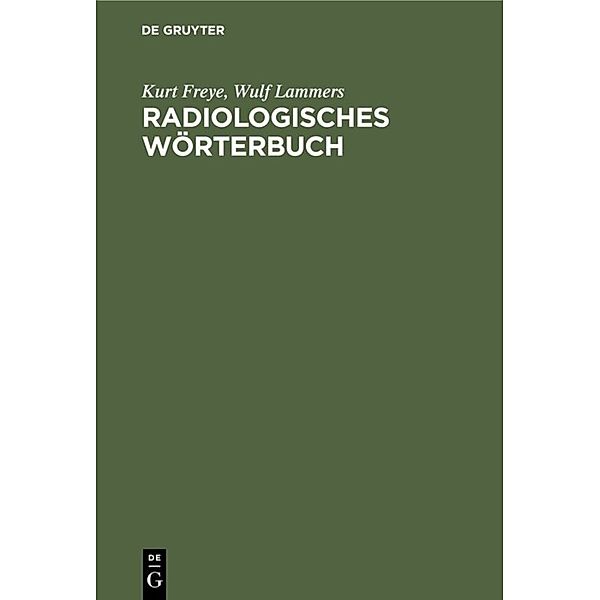 Radiologisches Wörterbuch