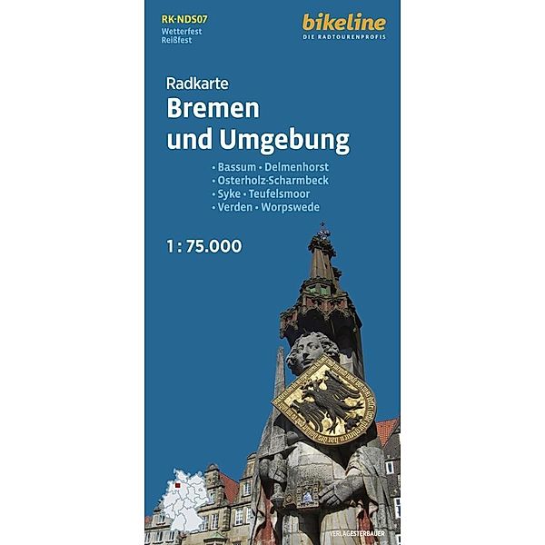 Radkarte Bremen und Umgebung (RK-NDS07)