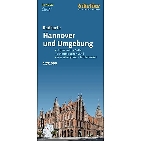 Radkarte Hannover und Umgebung (RK-NDS13)